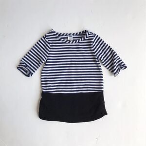 Old Navy navy striped sweater dress EUC 12-18m